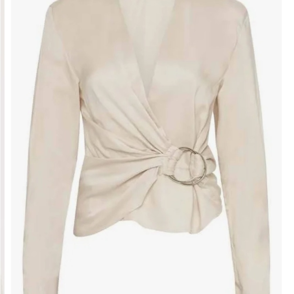 IRO Paris wrap blouse NWT retail 395.00 - Picture 4 of 6